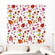 Seamless Pattern with Ladybirds Wall Decal