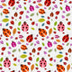 Seamless Pattern with Ladybirds Wall Decal