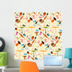 Mushroom Seamless Pattern Wall Decal