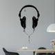 Painted Headphones Wall Decal