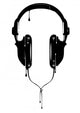 Painted Headphones Wall Decal
