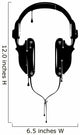 Painted Headphones Wall Decal