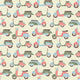 Bikes Seamless Pattern Wall Decal