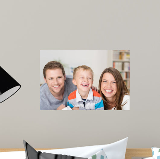 sweet little boy with his parents 