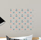 Seamless Nautical Pattern with Wall Decal