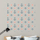 Seamless Nautical Pattern with Wall Decal