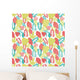 Seamless Bright Leaves Pattern Wall Decal Design 1