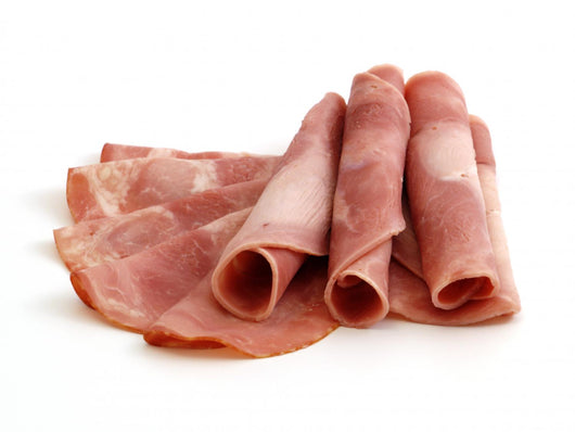 Cured Meat Isolated on White Background Wall Decal