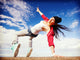 beautiful dancing girl in movement 