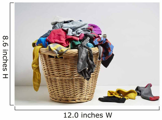 Overflowing laundry basket 