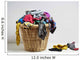 Overflowing laundry basket 