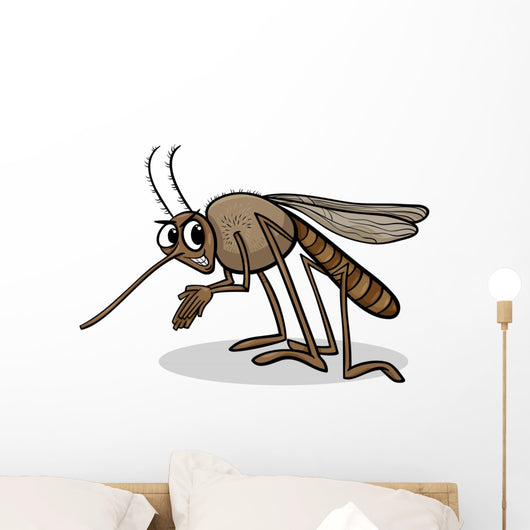 mosquito insect cartoon illustration Wall Decal