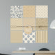 Set Cute Seamless Patterns Wall Decal