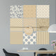 Set Cute Seamless Patterns Wall Decal