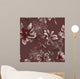 Floral Seamless Pattern with Wall Decal Design 1