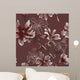 Floral Seamless Pattern with Wall Decal Design 1