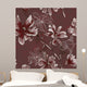 Floral Seamless Pattern with Wall Decal Design 1