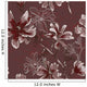 Floral Seamless Pattern with Wall Decal Design 1