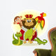 lion king of animal - vector illustration Wall Decal