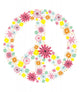 Peace sign flowers Wall Decal