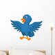 Blue Bird Cartoon Wall Decal
