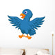Blue Bird Cartoon Wall Decal