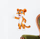 Cute tiger cartoon giving thumb up Wall Decal