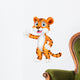 Cute tiger cartoon giving thumb up Wall Decal