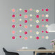 Pink and Red Flowers Wall Decal