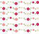 Pink and Red Flowers Wall Decal