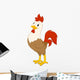 Cartoon Rooster Wall Decal