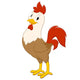 Cartoon Rooster Wall Decal