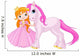 Cute Princess and Unicorn 