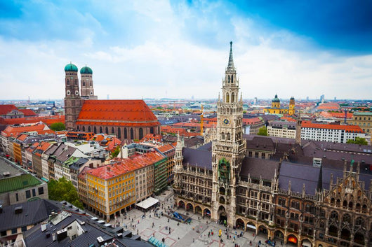 Neues Rathaus Glockenspiel, Frauenkirche Bavaria Wall Mural