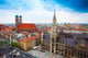 Neues Rathaus Glockenspiel, Frauenkirche Bavaria Wall Mural