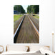 train making tracks Wall Mural