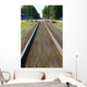 train making tracks Wall Mural