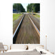 train making tracks Wall Mural