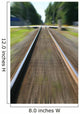train making tracks Wall Mural