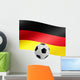 Football with German Flag Wall Decal