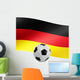 Football with German Flag Wall Decal
