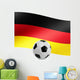 Football with German Flag Wall Decal