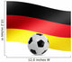Football with German Flag Wall Decal