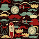 Retro vintage seamless pattern Wall Mural