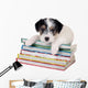 Parson Russell Terrier Puppy Lying on Books Wall Decal