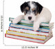 Parson Russell Terrier Puppy Lying on Books Wall Decal