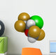 Isoflurane Anesthetic Drug Molecule Wall Decal