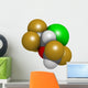 Isoflurane Anesthetic Drug Molecule Wall Decal