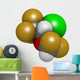 Isoflurane Anesthetic Drug Molecule Wall Decal