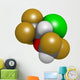 Isoflurane Anesthetic Drug Molecule Wall Decal